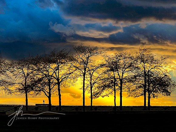 "Day is Done"--Sunset from the East Ninth Street Pier, Cleveland