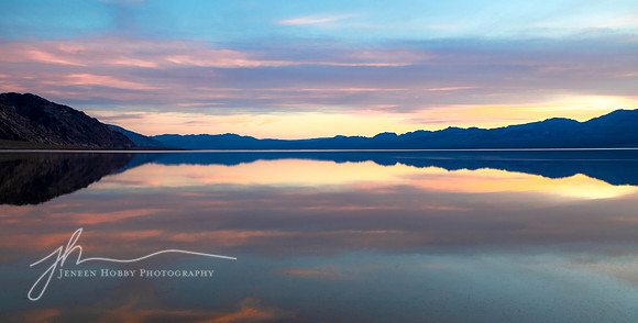 "Evening Calm"--ancient Lake Manly, Death Valley, California