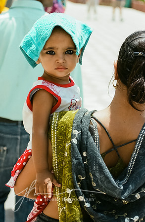 "Fearless"--girl at the Taj Mahal, Agra, India