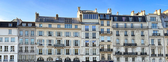 Along the banks of the Seine river, Paris, France