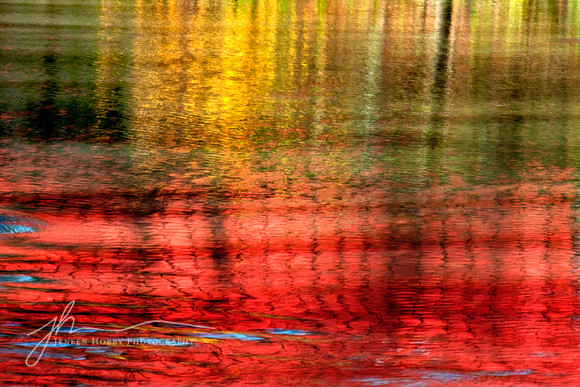 "Moment's Reflection", reflection of Everett Covered Bridge, Cuyahoga Valley National Park, Ohio
