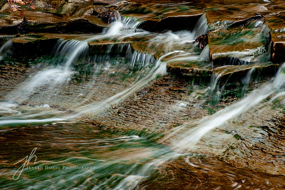 "Gentle Fall", Bridal Veil Falls, detail. Cuyahoga Valley National Park, Ohio