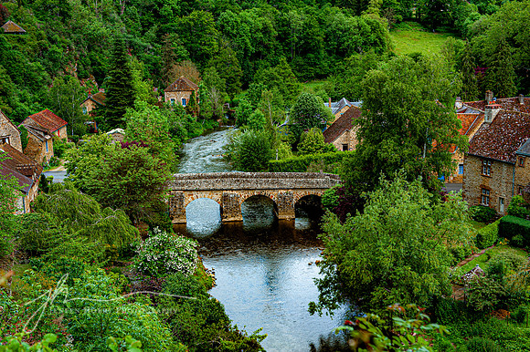 Saint-Céneri-le-Gérei village, Normandy #1, France