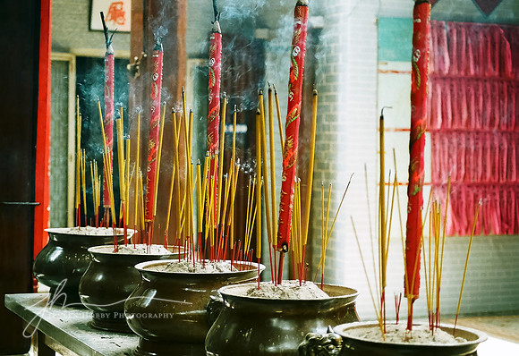 Incense in Saigon, Vietnam