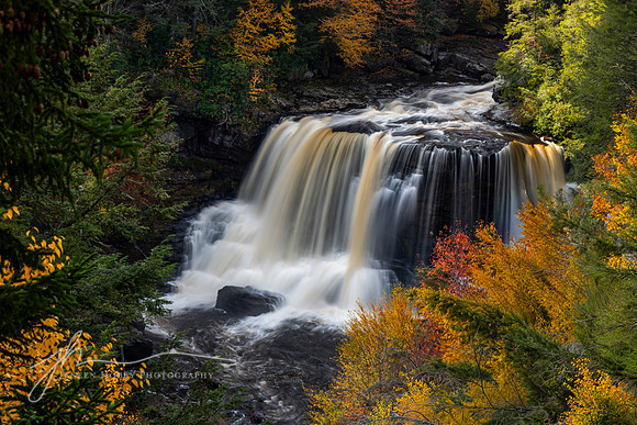 Blackwater Falls, West Virginia, close-up
