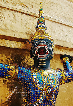 Demon, Wat Phra Kaew Temple, Bangkok, Thailand