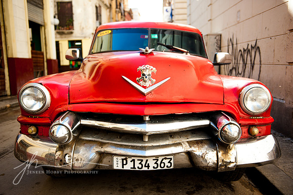 1953 Cadillac (front), Havana, Cuba