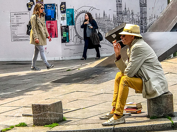 Yellow pants, Paris, France