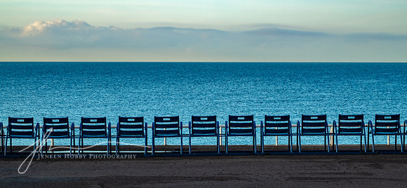 The Iconic Blue Chairs of Nice #1, France