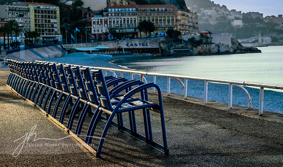 The Iconic Blue Chairs of Nice #2, France