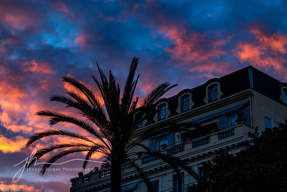 "Riot of Color"--sunset, Nice, France