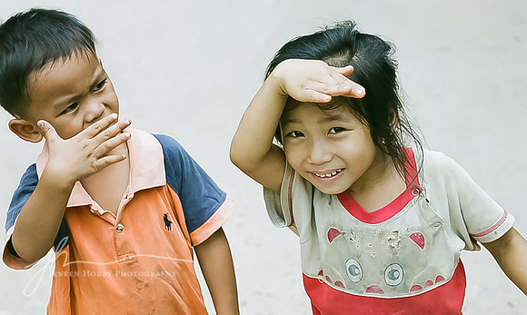 Children in Luang Prabang, Laos